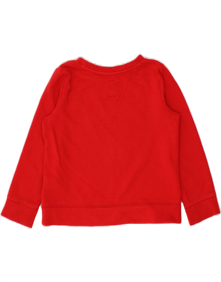 GAP Girls Graphic Sweatshirt Jumper 6-7 Years Small Red Cotton Vintage Gap and Second-Hand Gap from Messina Hembry 