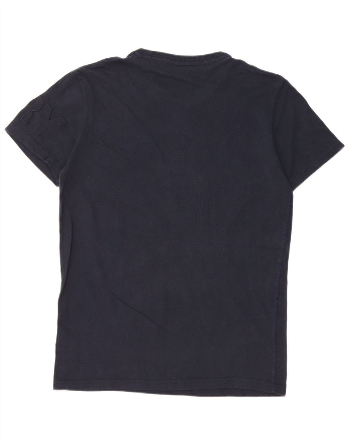 Superdry Grafisk T-shirt top til mænd Stor marineblå bomuld