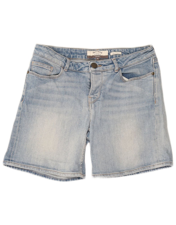 Fat Face Dame Denim Shorts UK 8 Small W30 Blue Cotton