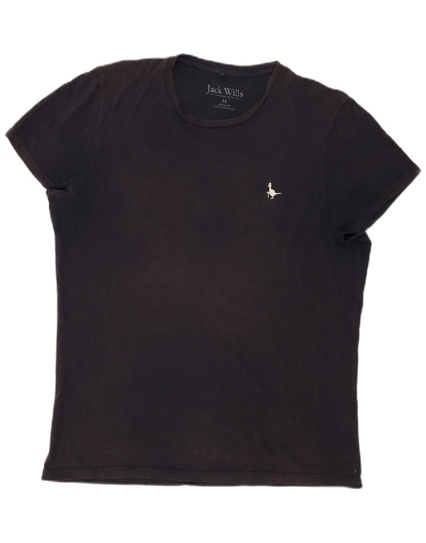 Jack Wills Herre T-shirt Top Medium Marineblå Bomuld