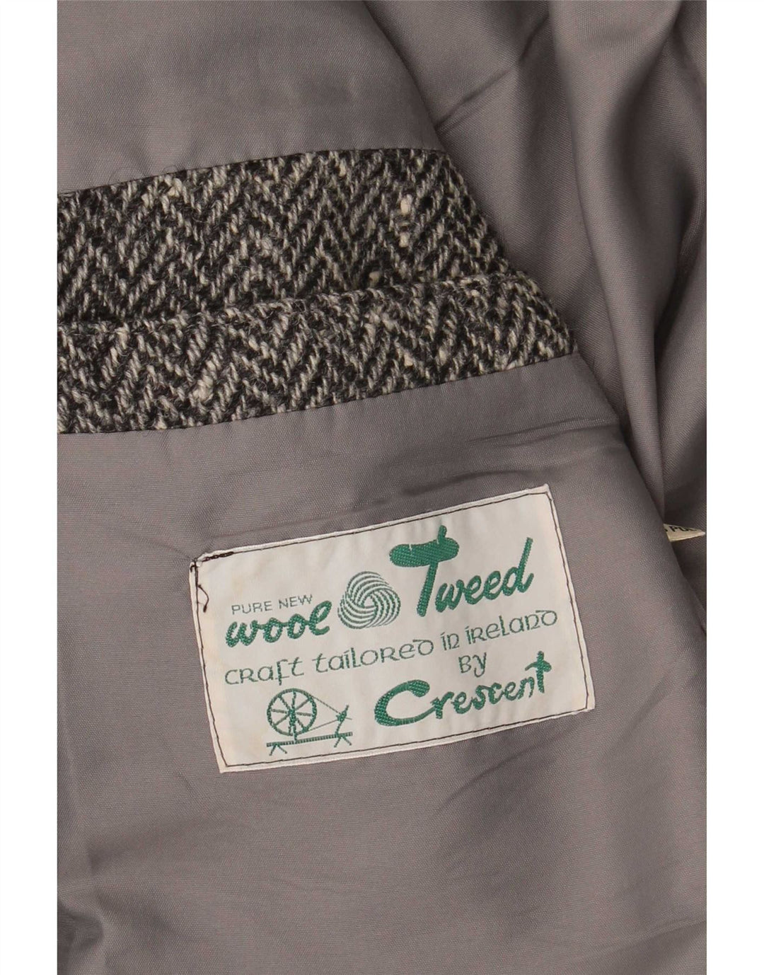 Crescent Herre 2 Button Blazer Jacket UK 38 Medium Grey Sildebensuld