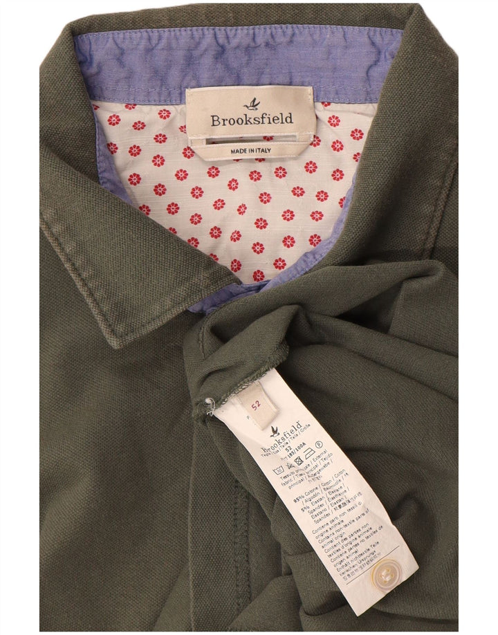 Brooksfield Polo Shirt til mænd IT 52 Stor Khaki Bomuld