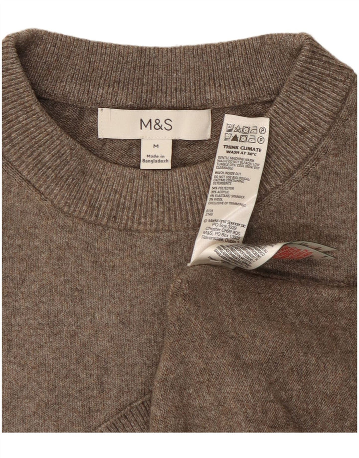 Marks & Spencer Dame sweater med rund hals DK 14 mellemgrå
