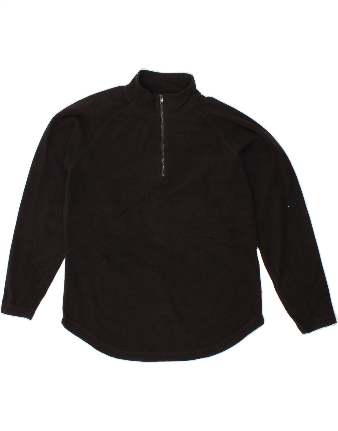 ROHAN Womens Zip Neck Fleece Jumper UK 10 Small Black Polyester Vintage Rohan and Second-Hand Rohan from Messina Hembry 