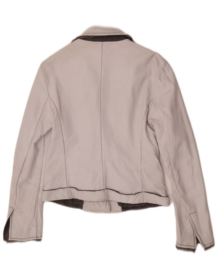 Victory Dame 1-knaps blazerjakke IT 44 Medium Off White Classic