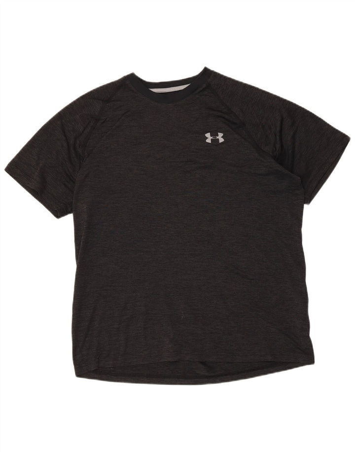 Under Armour Herre Loose Fit T-Shirt Top Medium Sort Flecked