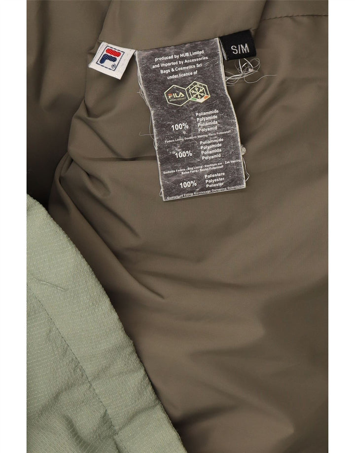 FILA Mens Hooded Padded Jacket UK 36 Small Green Polyamide Vintage Fila and Second-Hand Fila from Messina Hembry 
