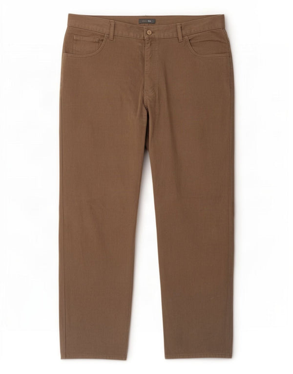 Marks & Spencer Straight Casual bukser til mænd W40 L31 Brun bomuld