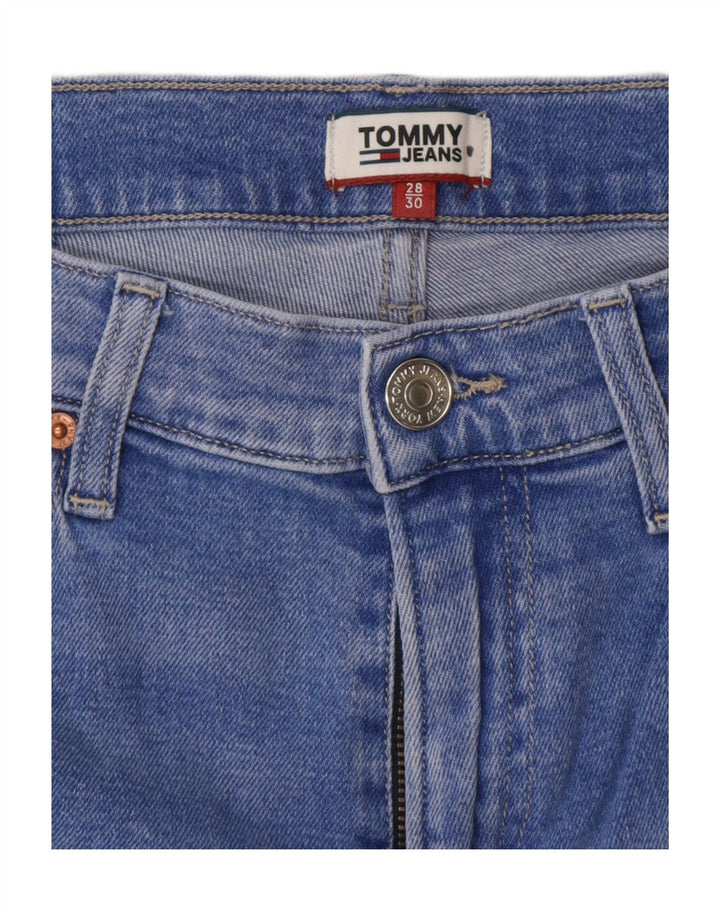 TOMMY HILFIGER Dame Slim Jeans W28 L26 Blå Bomuld