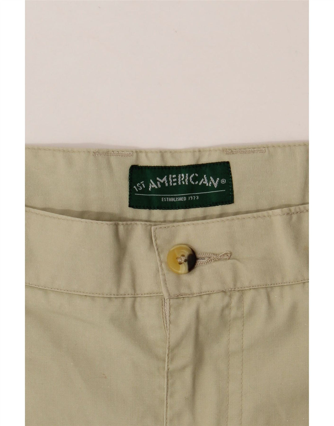 VINTAGE Mens Chino Shorts  W32 Medium Beige Vintage Vintage and Second-Hand Vintage from Messina Hembry 