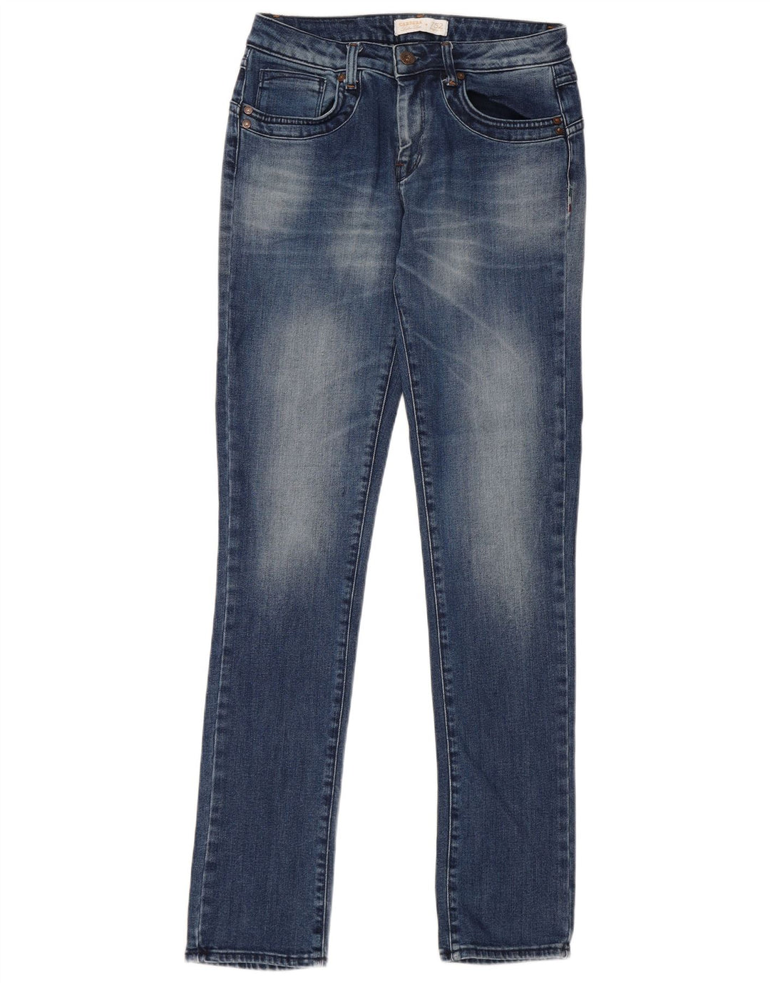 Carrera Dame 752 Regular Fit Straight Jeans IT 44 Medium W30 L32 Blå