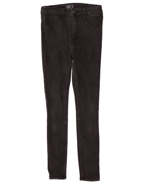 Abercrombie & Fitch Dame Højtalje Skinny Jeans US 0 XS W25 L26 Grå