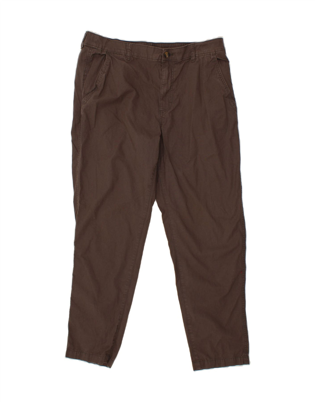 EDDIE BAUER Mens Slim Chino Trousers W36 L30 Brown Cotton Vintage Eddie Bauer and Second-Hand Eddie Bauer from Messina Hembry 