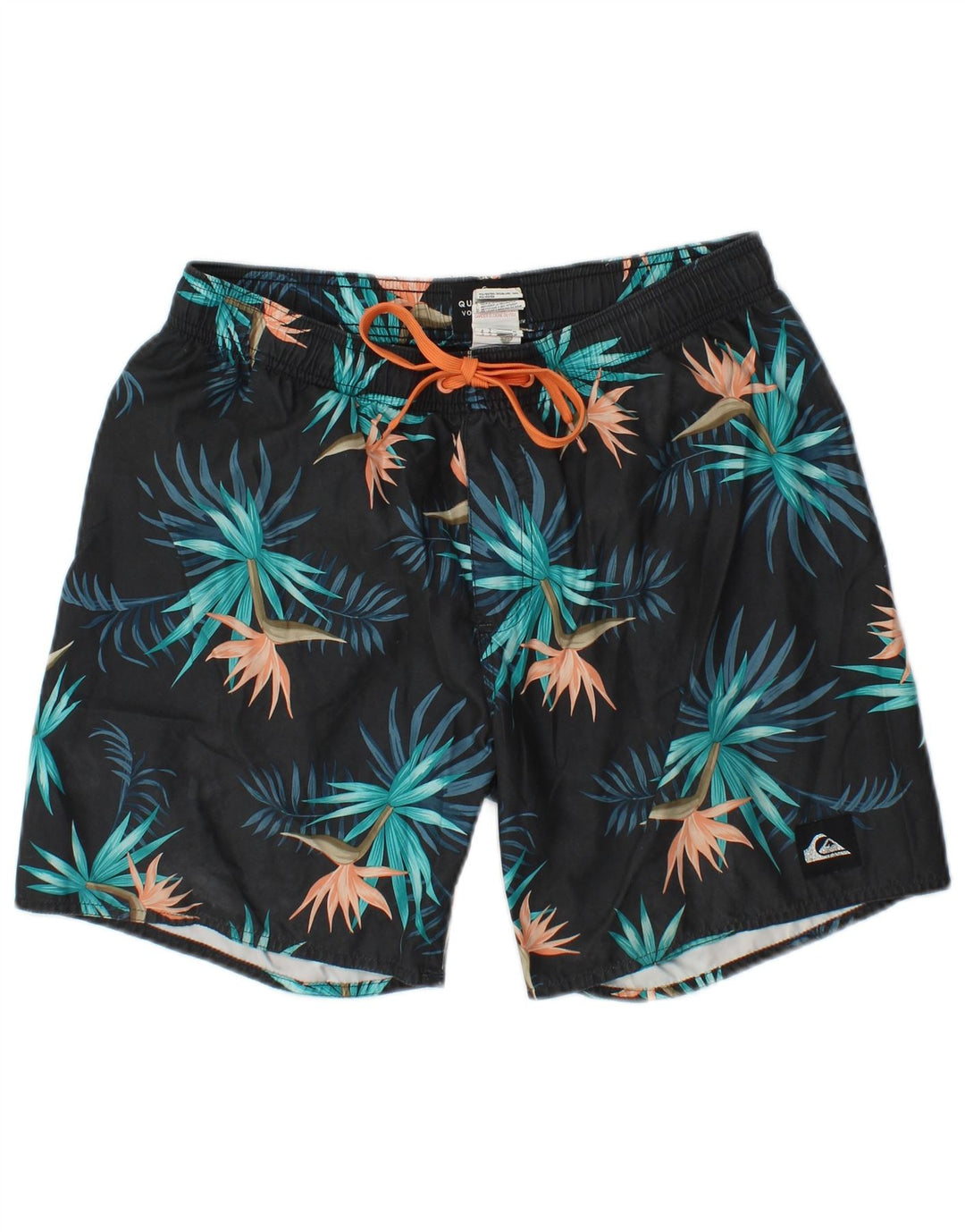 Quiksilver Badeshorts til mænd Medium Navy Blue Floral Polyester