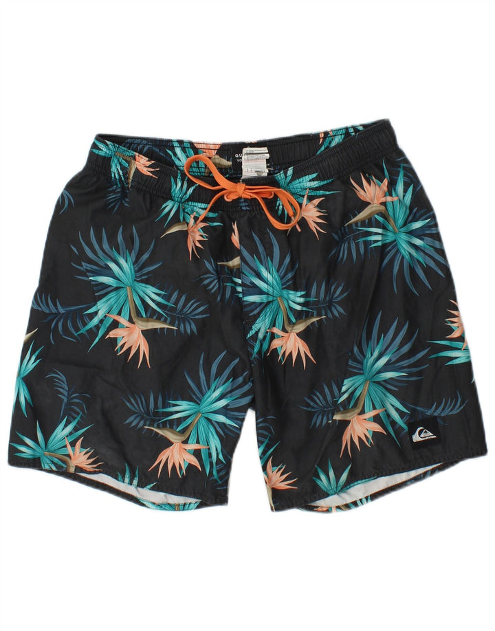 Quiksilver Badeshorts til mænd Medium Navy Blue Floral Polyester