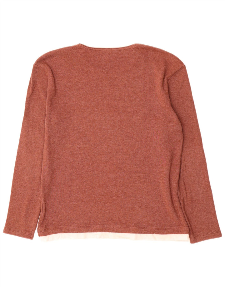 Zara Herre Top Langærmet Medium Brun