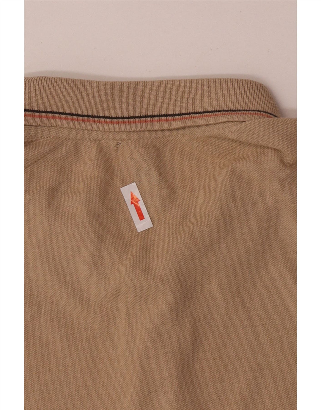 Lee Herre Regular Fit Polo Shirt Stor Beige Stribet Bomuld