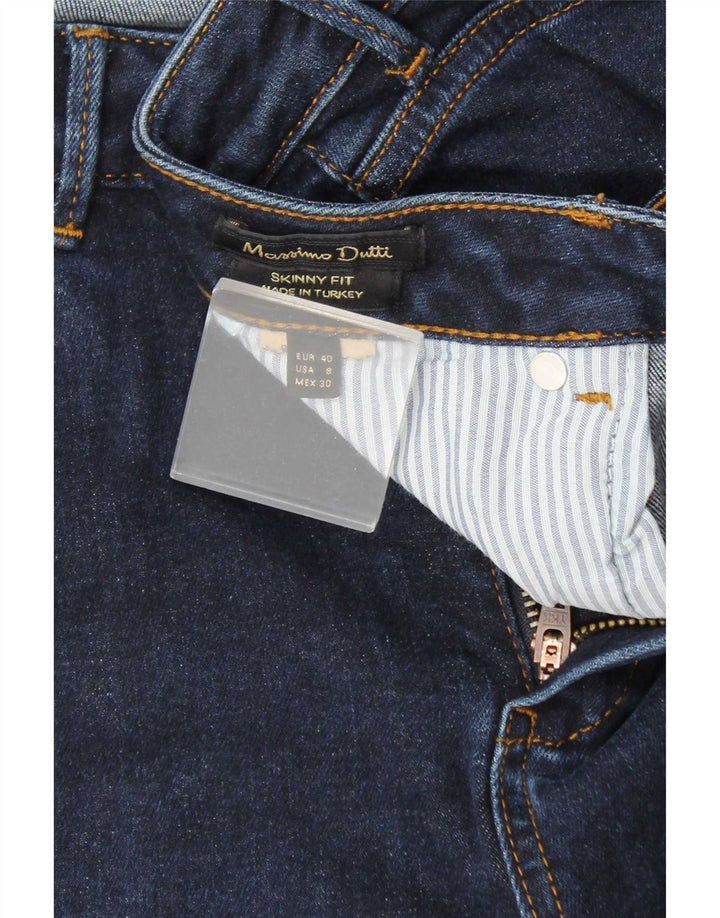 Massimo Dutti Dame Skinny Jeans EU 40 Medium W30 L29 Marineblå