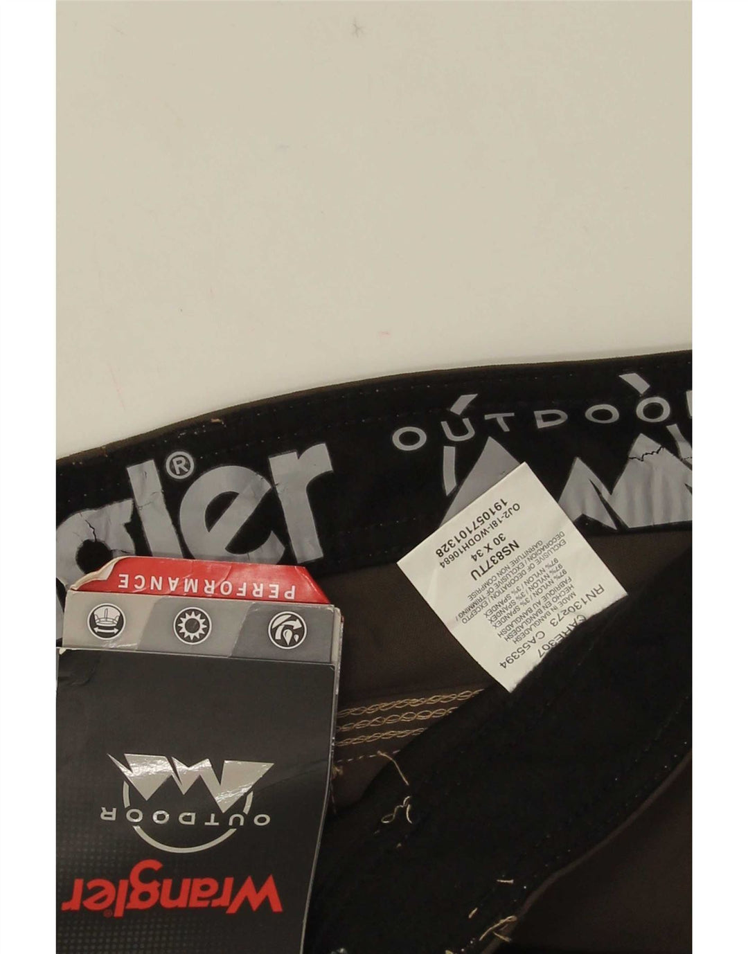 Wrangler Straight Cargo bukser til mænd W30 L34 Brun nylon