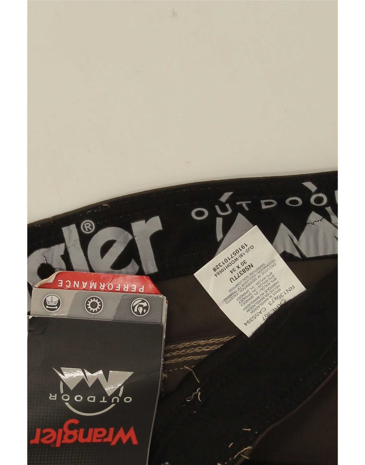 Wrangler Straight Cargo bukser til mænd W30 L34 Brun nylon