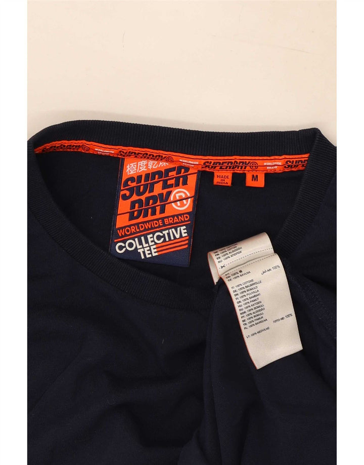 Superdry Herre Top Langærmet Medium Marineblå Bomuld