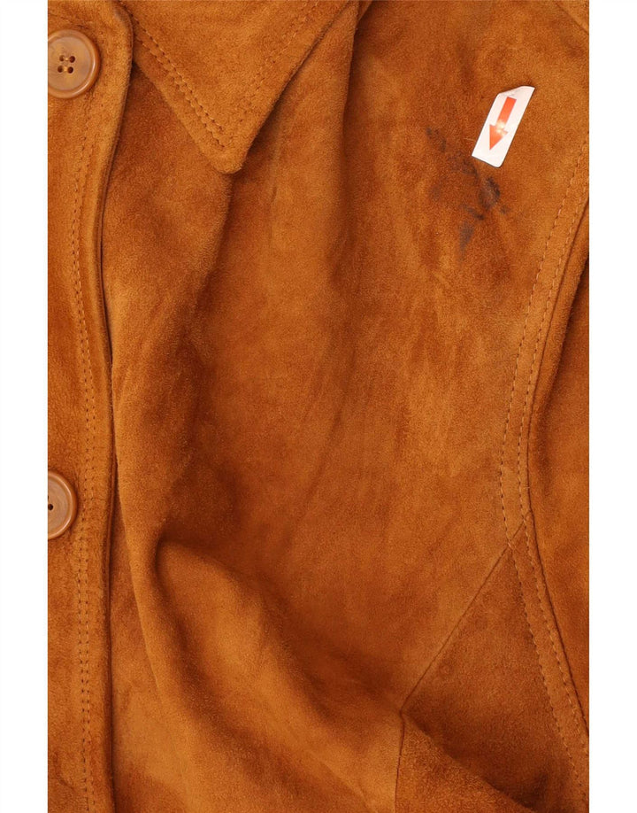 Vintage dame ruskindsjakke IT 42 medium brunt læder