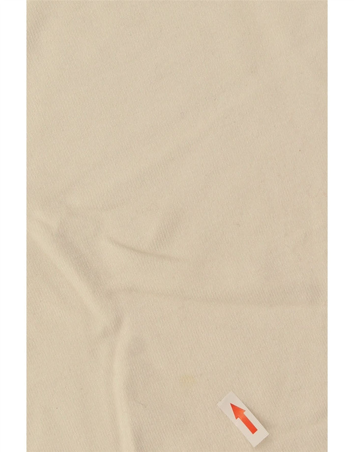 Zara Womens Crop Top Langærmet UK 14 Large Off White Rayon