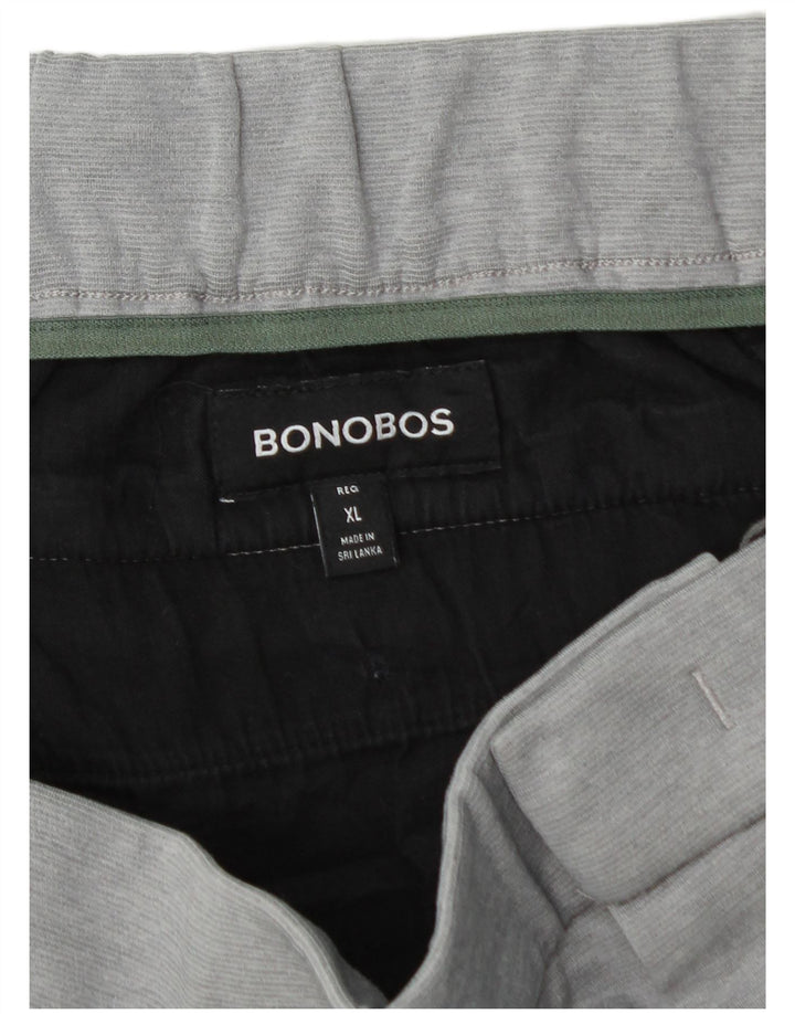 BONOBOS Herre Slim Chino Bukser XL W40 L29 Grå Polyester