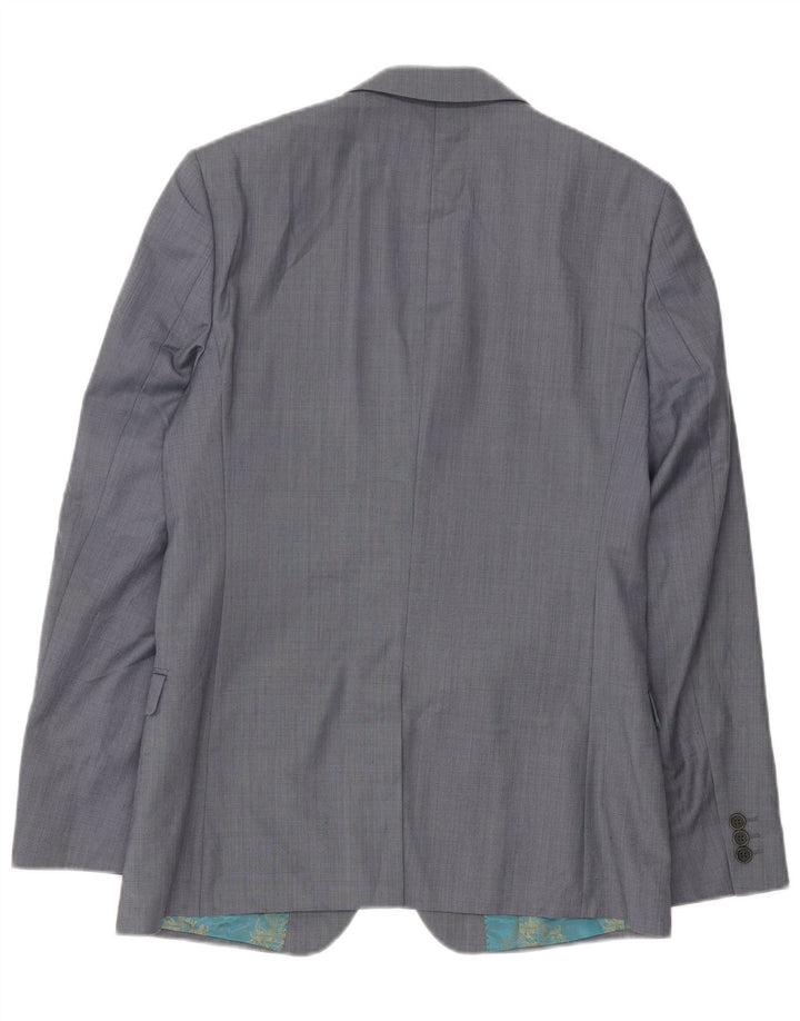 Ted Baker Herre 2-knaps blazerjakke UK 38 Medium Grey Wool