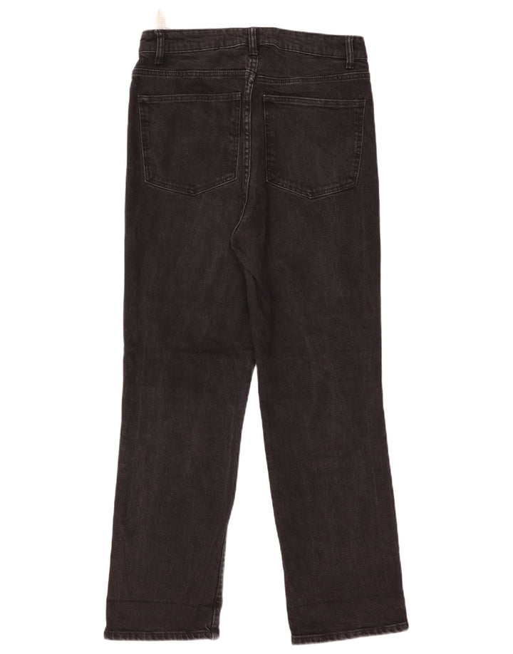 Zara Dame Straight Jeans EU 42 Large W32 L29 Sort