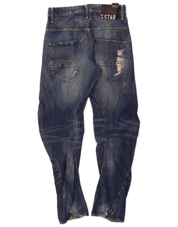 G-Star Herre Arc Distressed Loose Fit tilspidsede jeans W30 L32 blå bomuld
