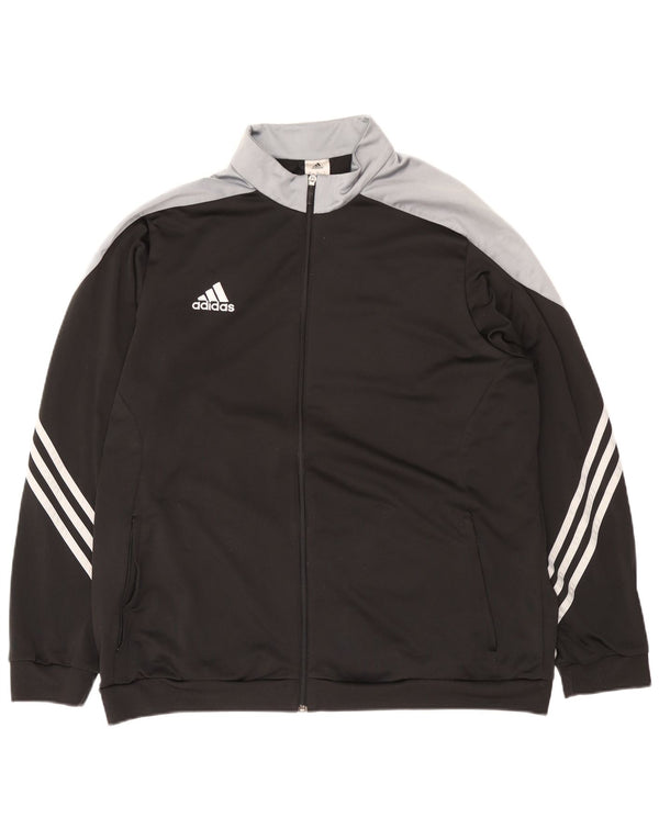 Adidas Træningsdragt til mænd Top jakke 2XL Sort Colourblock Polyester