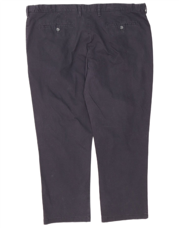 Marks & Spencer Herre Regular Fit Chinobukser W44 L28 Marineblå Bomuld