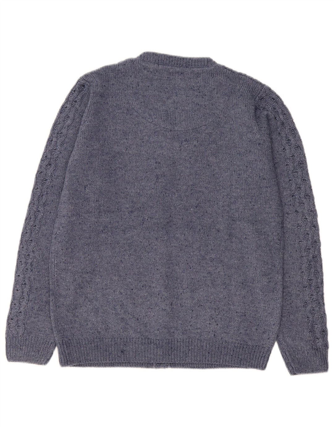 Vintage dame oversized cardigan sweater UK 10/12 Lille marineblå akryl