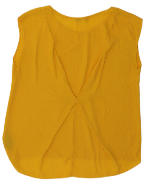 Oasis Dame Bluse Top UK 14 Stor Gul Polyester