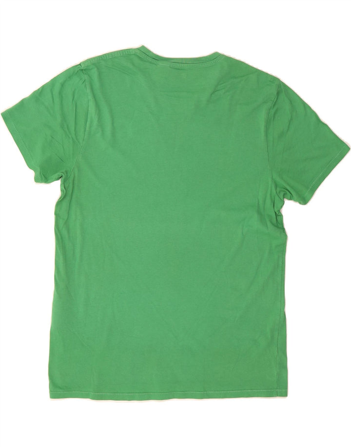 LEVI'S Mens Graphic T-Shirt Top Large Green Cotton Vintage Levi's and Second-Hand Levi's from Messina Hembry 