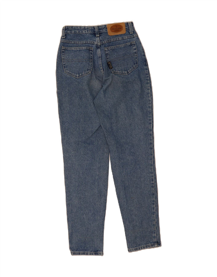 TRUSSARDI Womens Tapered Jeans IT 42 Medium W28 L30 Blue Cotton Vintage Trussardi and Second-Hand Trussardi from Messina Hembry 