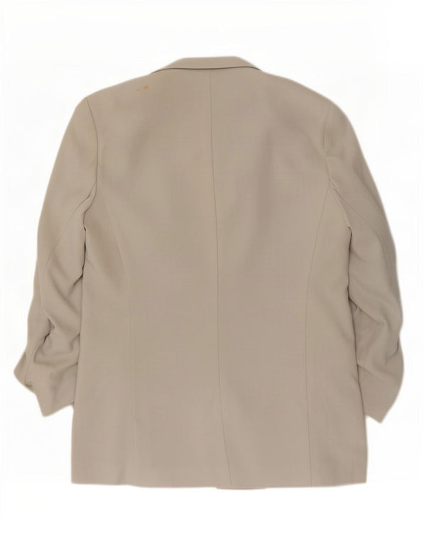 Marks & Spencer Dame Longline Open Blazer Jacket UK 12 Medium Grey