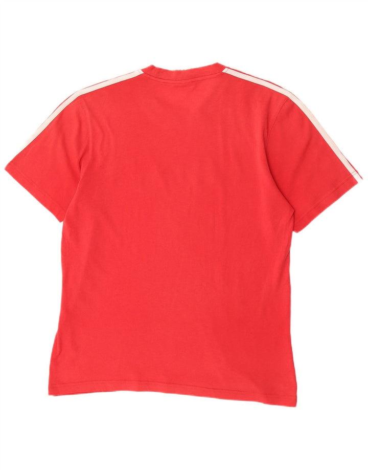 Adidas Herre grafisk T-shirt Top Medium Rød Bomuld
