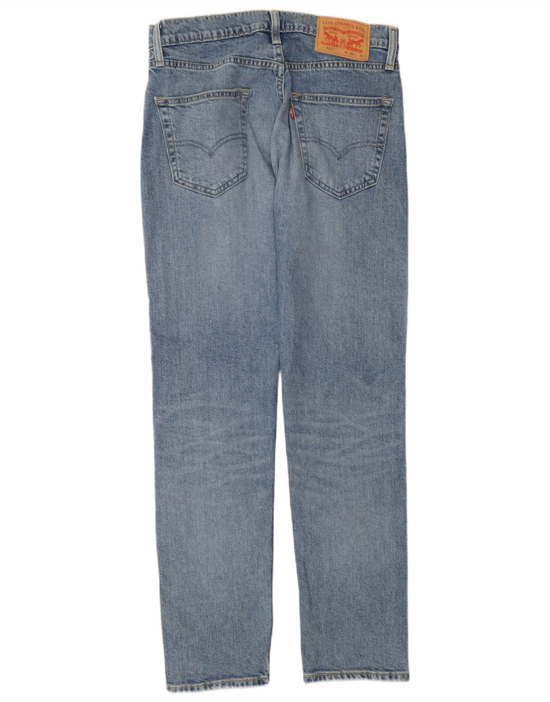 Levi's Herre 502 tilspidsede jeans W29 L32 blå bomuld