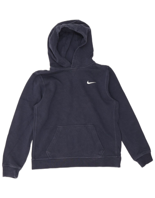 Nike drenge hættetrøje 13-14 år XL marineblå bomuld