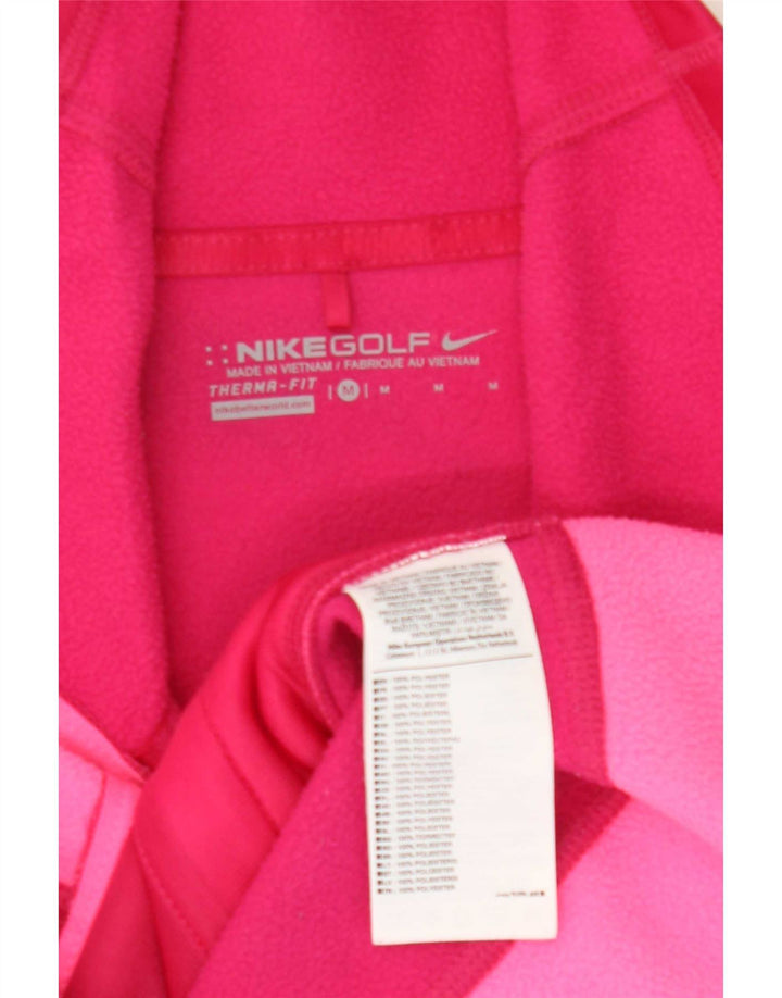 Nike Therma-Fit træningsdragt topjakke UK 12 Medium Pink Polyester