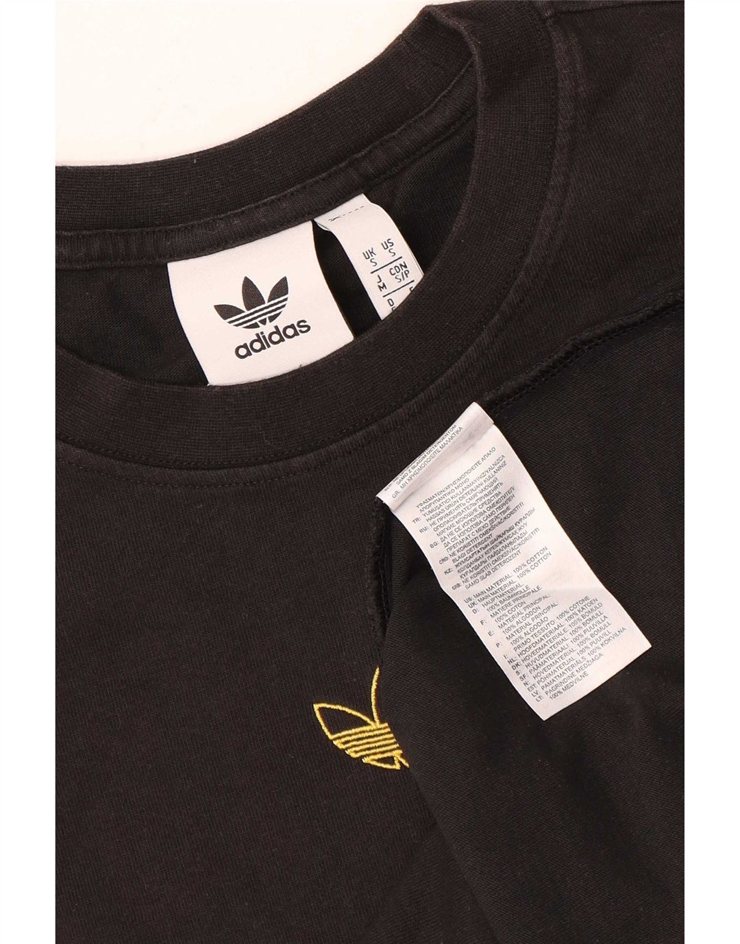Adidas herre T-shirt top lille sort bomuld