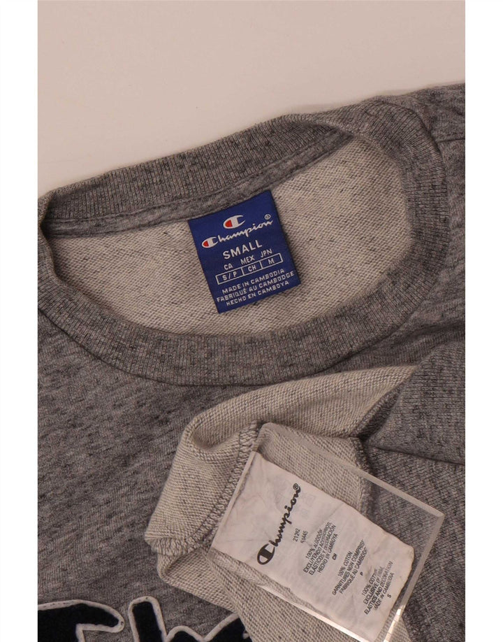 Champion Herre grafisk sweatshirt Jumper lille grå flækket bomuld