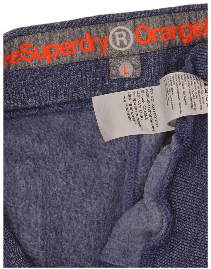 Superdry Træningsdragt bukser til mænd Joggers Large Marineblå Bomuld