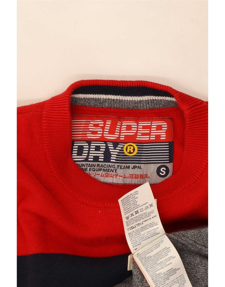 Superdry Sweater med rund hals til mænd Lille flerfarvet farveblok