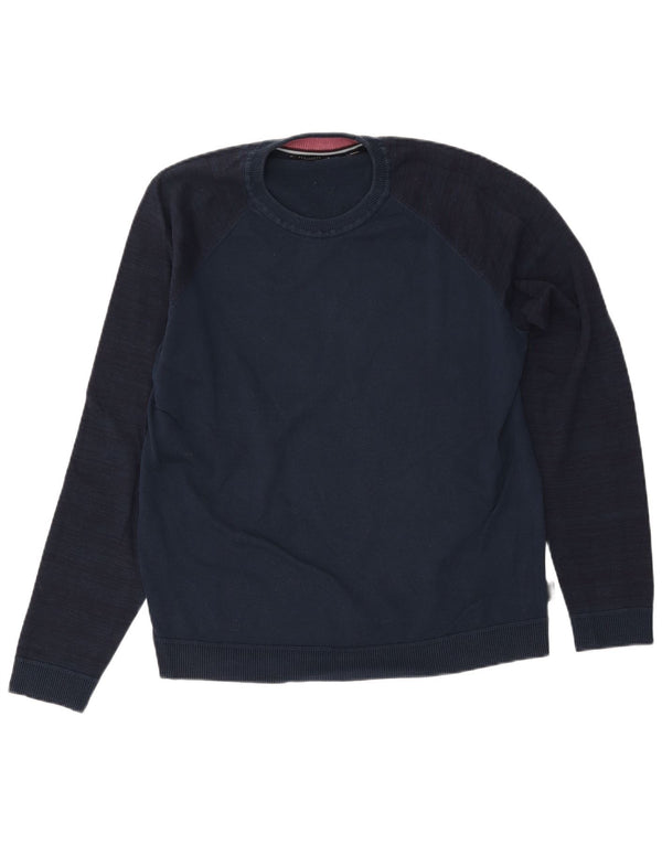 Ted Baker dame sweater med rund hals str. 6 2XL marineblå