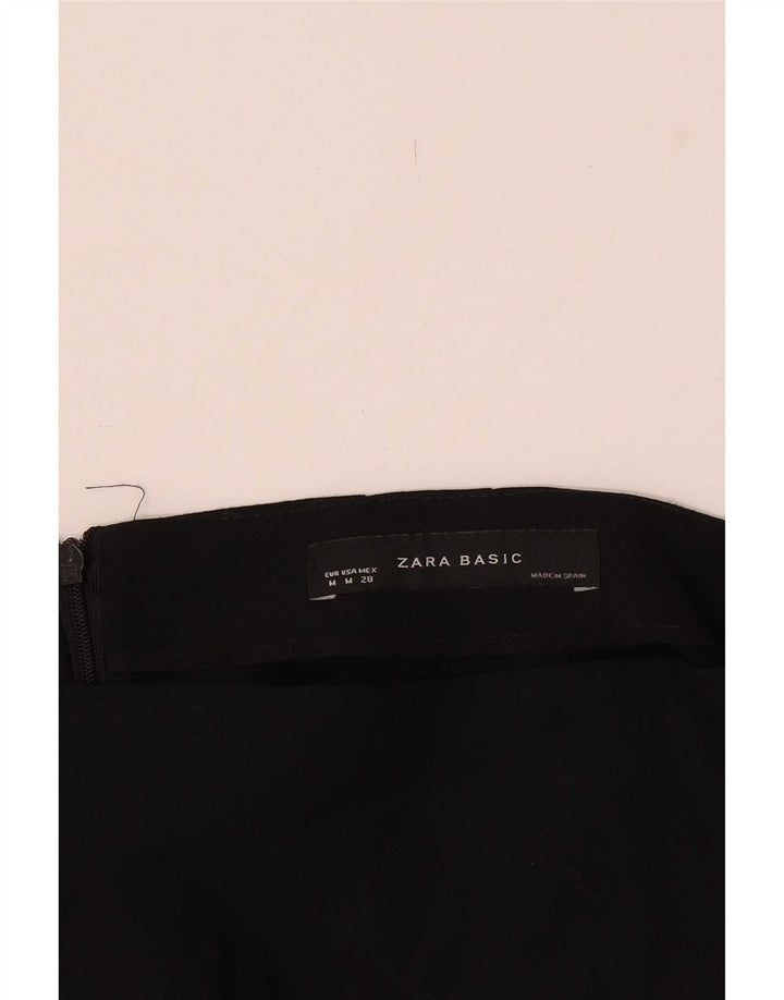 Zara Dame Mini Nederdel Medium W28 Sort Polyester
