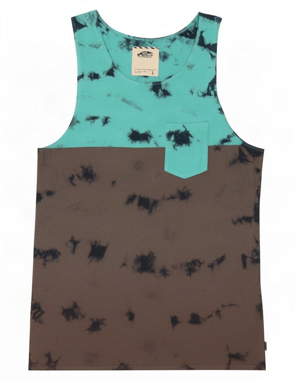 Vans Mens Vest Top Large Grey Tie Dye