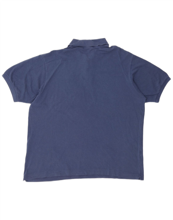LACOSTE Mens Polo Shirt Size 7 2XL Navy Blue Cotton